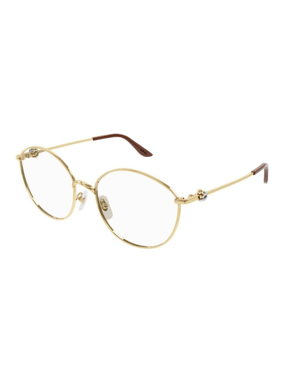 New Cartier CT0375O 001 Gold Women Eyeglasses